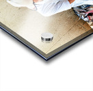 Fish market in Muscat Oman shows a vendor at work Acrylic print