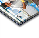 Fish seller prepares catch at Nizwa Oman fish market Acrylic print