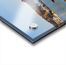 Waterfront view in Muscat Oman at sunset near boats Acrylic print