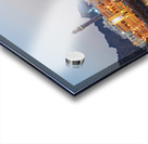 Sunset view of waterfront in Muscat Oman with city lights Acrylic print