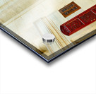 People pray inside Suleymaniye Mosque in Istanbul Turkey Acrylic print