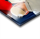 Man reading Quran inside Fatih Mosque in Istanbul Turkey Acrylic print