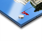 Historic university building in Istanbul Turkey with flags Acrylic print