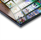 Stained glass windows at Casa Lleo Morera in Barcelona Acrylic print