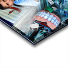 Street dentist offers services in Peshawar with dental models Acrylic print