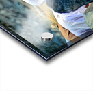 Muslim men pray towards Mecca in Pakistan during prayer time Acrylic print