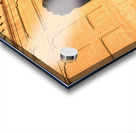 Visitors rest by Badshahi Mosque during sunset in Lahore Acrylic print