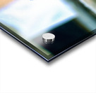 Sad boy sitting on stairs in Lahore Pakistan during the day Acrylic print