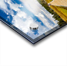 Visitors stroll the Upper Geyser Basin boardwalk Acrylic print