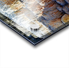 Water flowing over the terraces at Devils Thumb in Yellowstone Acrylic print