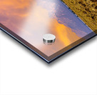 Hikers explore view of Grand Teton mountains at sunset Acrylic print