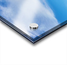 Monument Valley shows red rock formations under blue sky Impression Acrylique