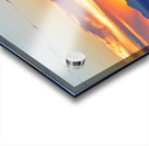 Sunset view over Monument Valley in Utah with dark silhouettes Acrylic print