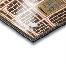 Historic house facade in Samarkand shows ancient design Acrylic print