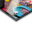 Market activity in Hanoi with fish preparation in progress Acrylic print