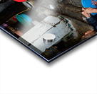 Women preparing fish in a market in Hanoi Vietnam Acrylic print