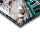 Locals near train tracks in Ho Chi Minh City Vietnam Acrylic print