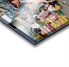 Motorbike family ride through busy Ho Chi Minh street in Vietnam Acrylic print