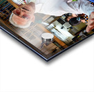 Men gather in Ho Chi Minh Vietnam for drinks and conversation Acrylic print