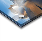 Construction and architecture near the river in Bilbao Spain Impression Acrylique