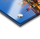 Guggenheim Museum in Bilbao at night with river view Acrylic print