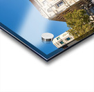 Building stands in Bilbao Spain next to water and trees Acrylic print