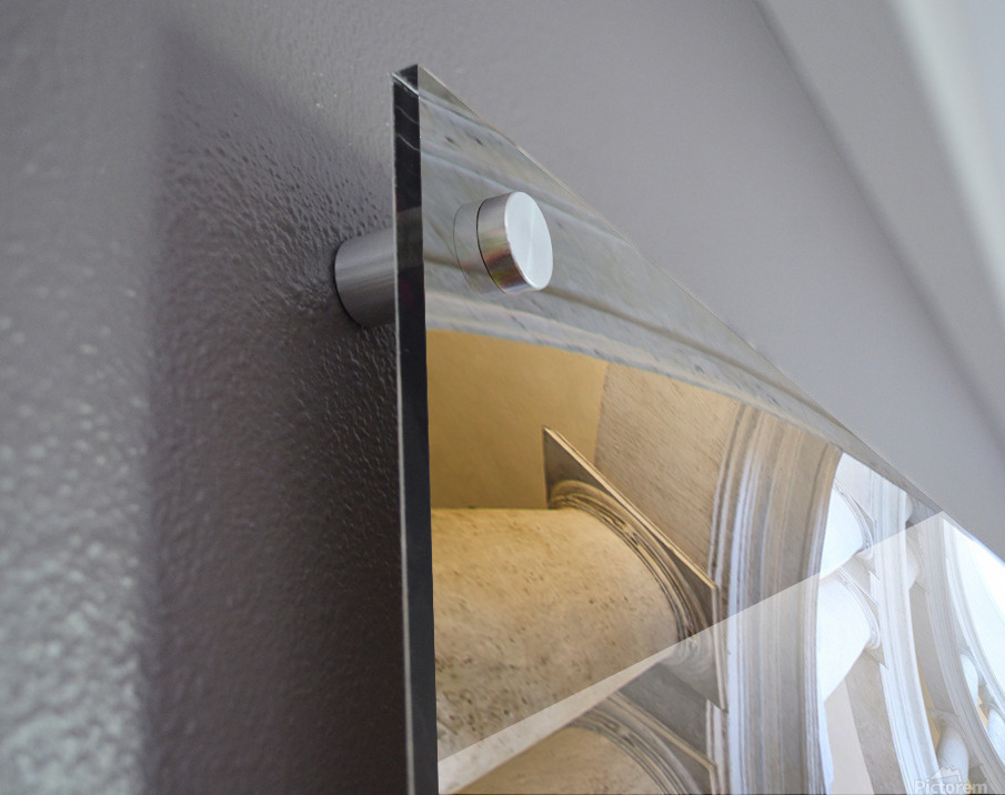 Staircase design in Galleria Nazionale dArte Antica in Rome – Acrylic Print 3