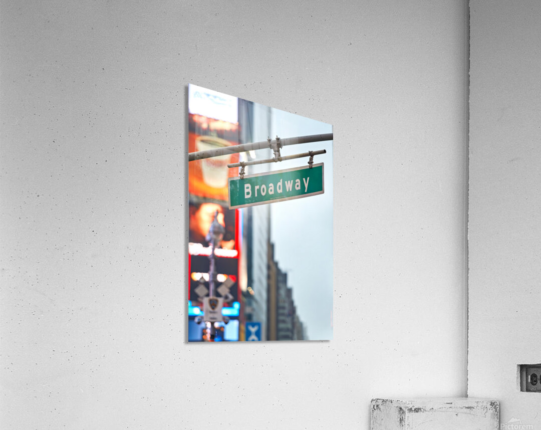Broadway street sign in Manhattan New York City during the day – Acrylic Print 4