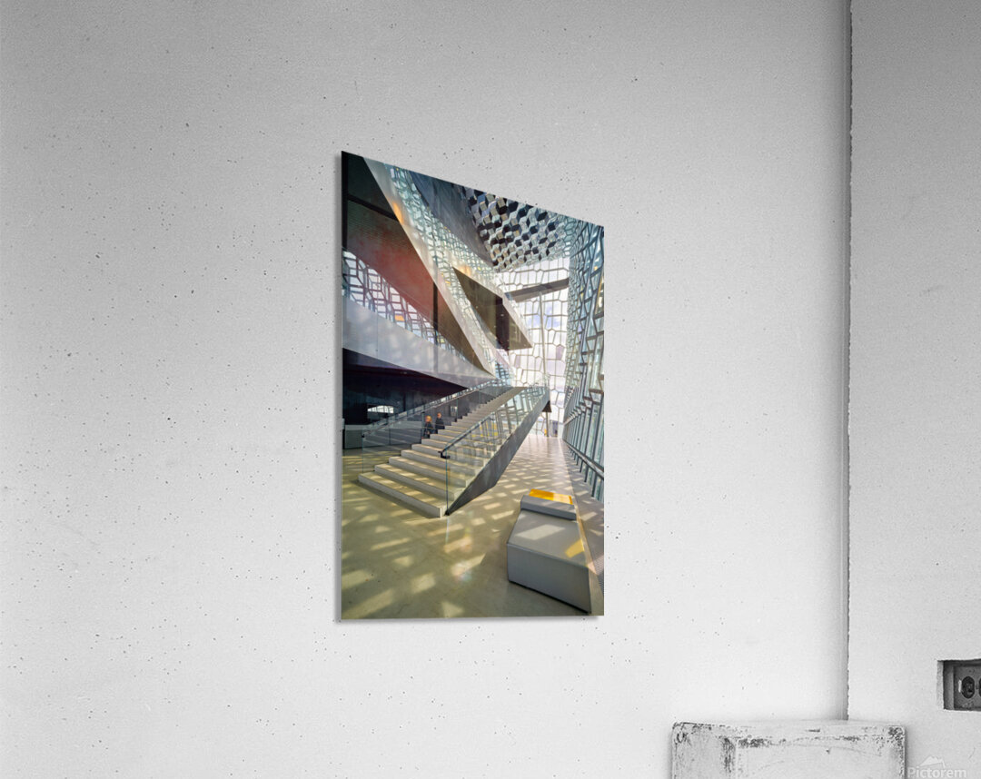 Unique design inside Harpa Opera House in Reykjavik – Acrylic Print 4