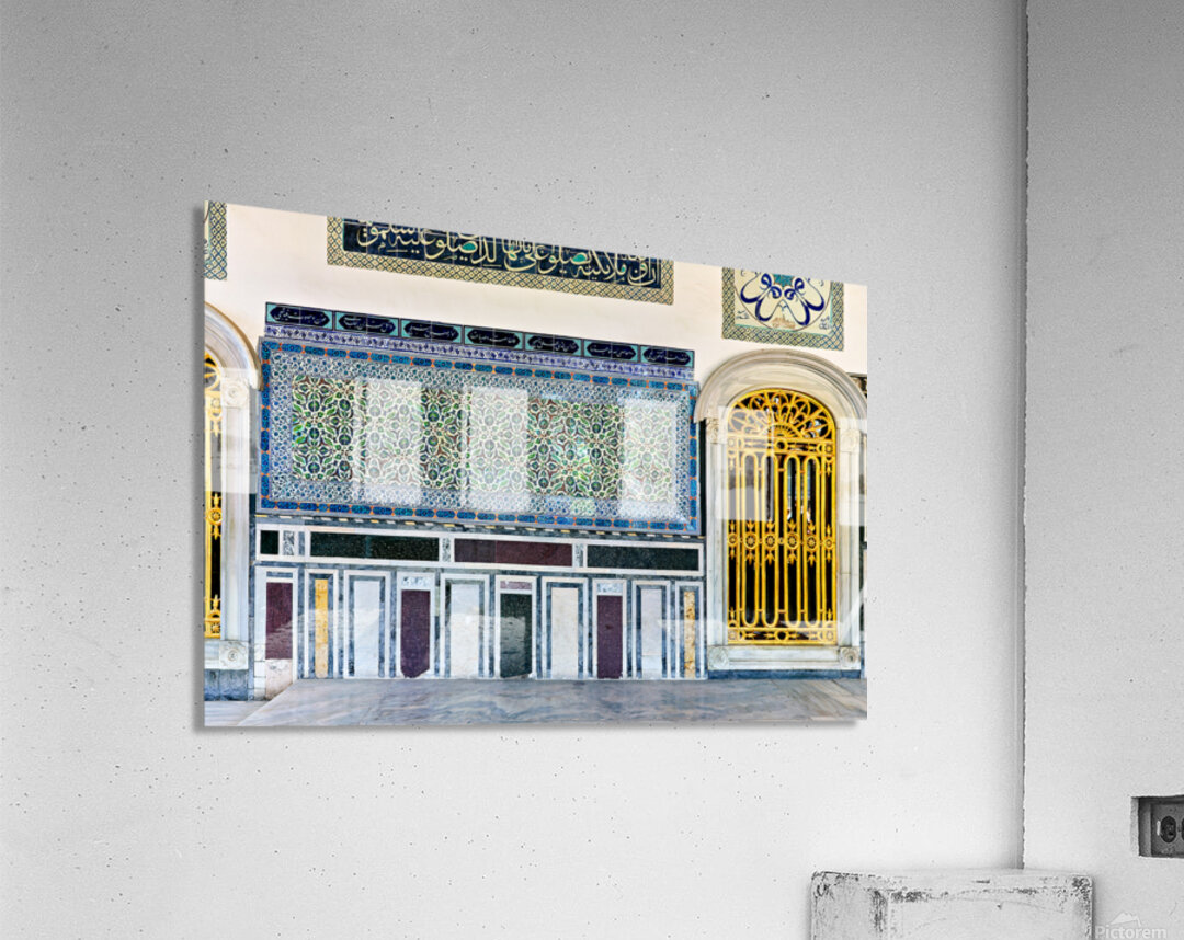 Exploring the ornate wall design in Topkapi Palace Istanbul Acrylic Print