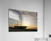 Hokitika. New Zealand. South Island. Ship named Torgauten stranded on the beach. Acrylic Print