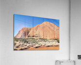 Hiking around Uluru Ayers Rock. Northern Territory. Australia Acrylic Print