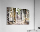 Statues at the entrance of the jungle temples of Ta Prohm. Siem Reap. Cambodia Acrylic Print