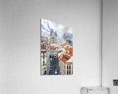 Czech Republic. Prague. Elevated view of the old town at sunset. Acrylic Print