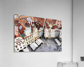 Czech Republic. Prague.  Aerial view of the old town Acrylic Print