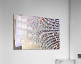 Czech Republic. Prague. The names of the victims of the Holocaust Shoah written on the walls of the Pinkas Synagogue Acrylic Print