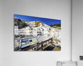 Palette Springs. Devils thumb at the Mammoth Hot Springs. Yellowstone National Park. Wyoming. USA. Acrylic Print