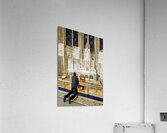 New York. Manhattan. United States. St. Patricks cathedral. A faithful prays in a chapel Acrylic Print