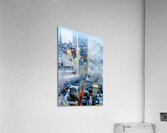 New York. United States. Aerial view of Manhattan at dusk Acrylic Print