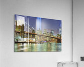 New York. Manhattan. United States. The Tribute in Light is an art installation created in remembrance of the September 11 attacks Acrylic Print