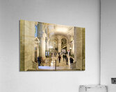 New York. Manhattan. United States. The entrance hall of the Public Library Acrylic Print