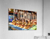 Barcelona. Catalonia. Spain. Tasty tapas in a bar appetizers snacks Acrylic Print