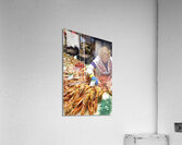 Barcelona. Catalonia. Spain. The Mercat de Sant Josep de la Boqueria. Tiger Prawns at fishmonger stall Acrylic Print