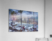 Singapore. The Infinity Pool at Marina Bay Sands Hotel Acrylic Print