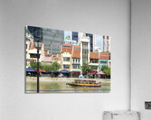 Singapore downtown boat trip Acrylic Print