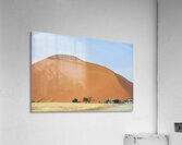 Namibia. Climbing the sand dunes at Sossusvlei. Namib Naukluft National Park Acrylic Print