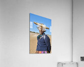 Namibia. Portrait of a woman of Herero Bantu ethnic group Acrylic Print