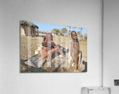 Namibia. A mother and her son in a Himba Village in Kunene Region Acrylic Print