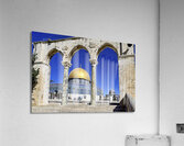 Jerusalem Israel. Dome of the rock mosque at Temple Mount Acrylic Print
