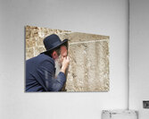 ISRAEL Jerusalem. Orthodox jews praying at the wailing wall Acrylic Print